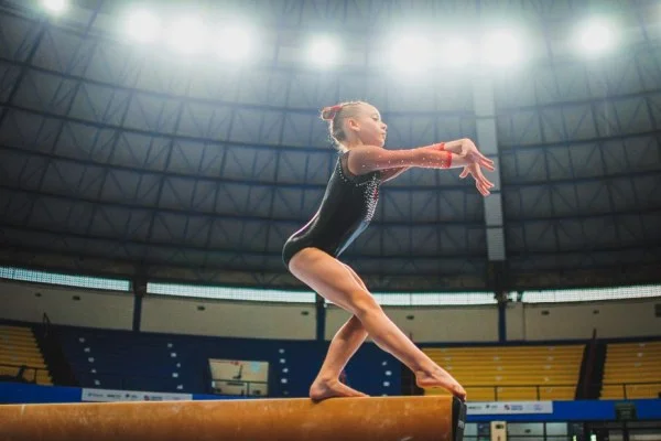 gymnastics competition arena